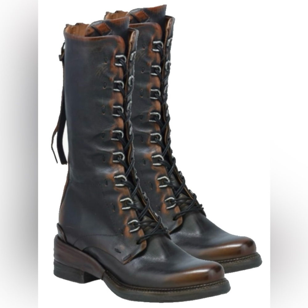 A.S.98 Steward Back Zip Combat Boots Sz EU40 9-9.5 US New In box